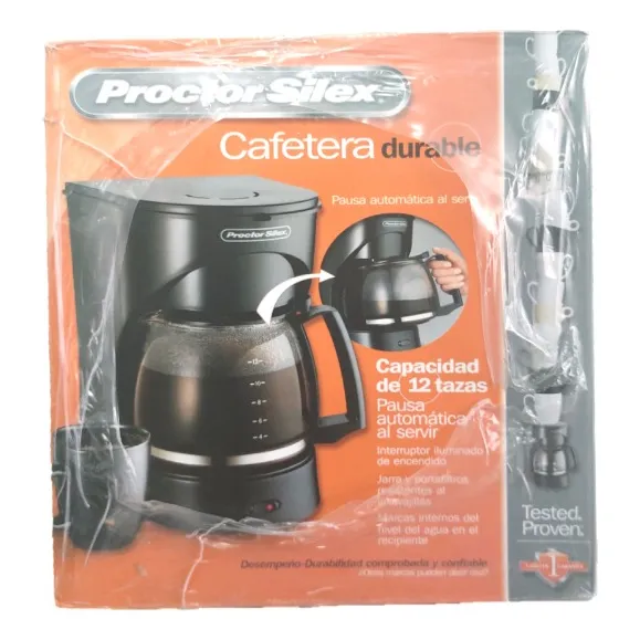 Cafetera Eléctrica 12 Tazas Proctorsilex Sin Filtro