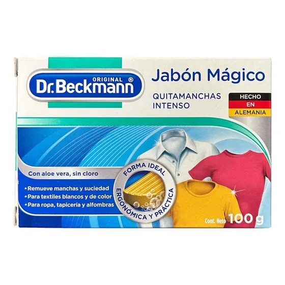 Jabón Mágico 100g Quitamanchas Intenso Dr. Beckmann - Lireke