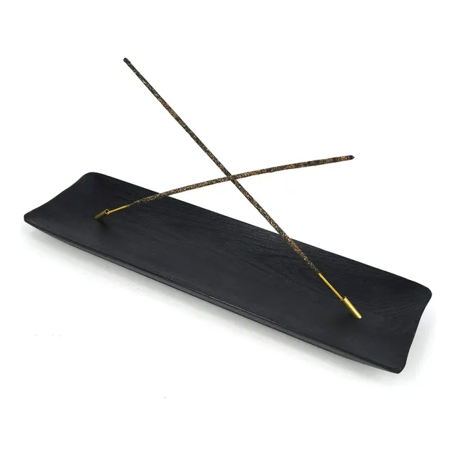 Soporte Para Quemador Incienso Madera Agujero Laton