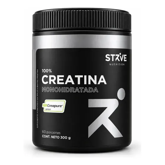 Creatina Creapure Strive 300g Sin Sabor