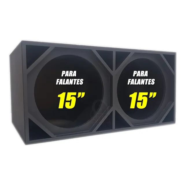 Caixa Vazia Duto Triangular P/ 2 Alto Falantes 15  Mdf 18mm