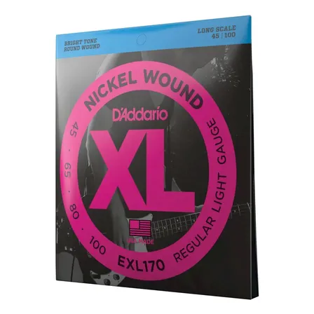 Encordoamento Baixo 4c .045 D'addario Xl Nickel Wound Exl170