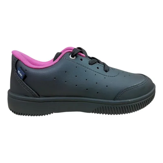 Tenis Kidy Menina Preto Prink Casual Cadarços