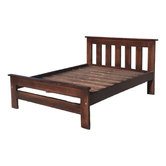 Cama 2 Plazas En Madera Maciza