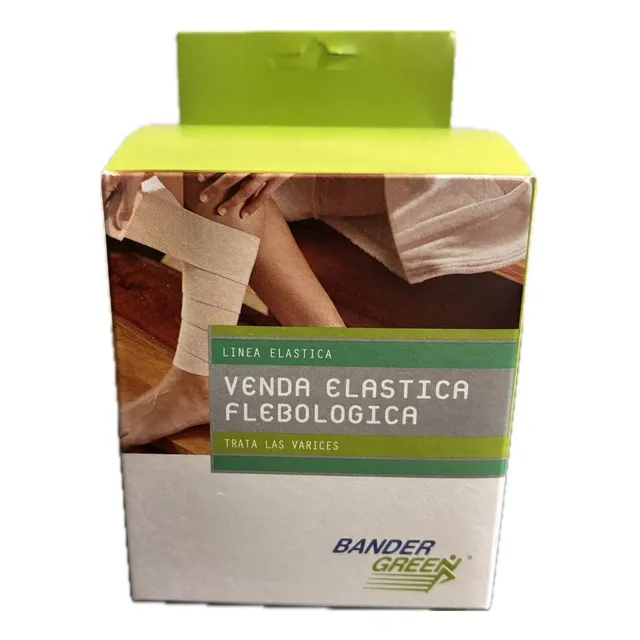 Venda Elástica Flebológica 10 Cm X 3 Mts Bander Green
