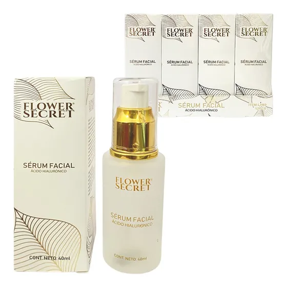 Serum Facial Ácido Hialurónico 40ml Día/noche Flower Secret Tipo De Piel Todo Tipo De Piel