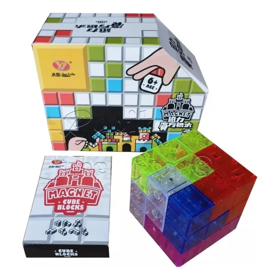 Cubo Yj Soma Magnético Bloques De Construcción Color De La Estructura Cubo Soma Transparente