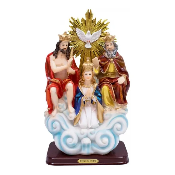 Imagem Divino Pai Eterno 30 Cm - Enfeite Resina Cor Marrom