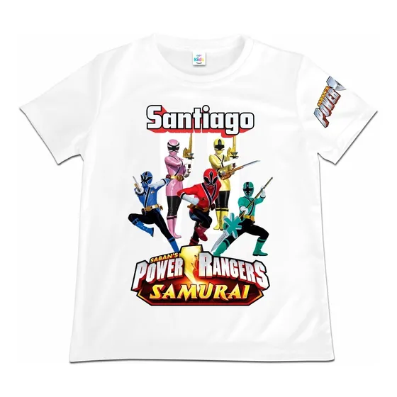 Franela Camisa Niño Niña Power Rangers Poliester