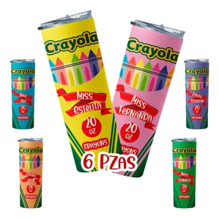 Termo 6 Pack Dia Del Maestro Personalizado Maestra Regalo Varios Colores