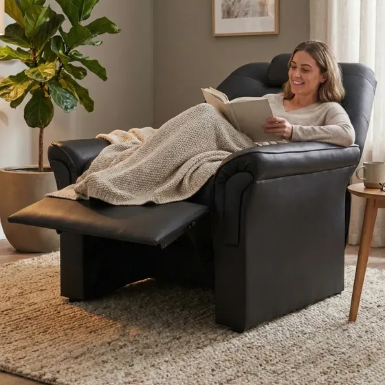 Sillon Poltrona Relax Reclinable Living Semicama Individual