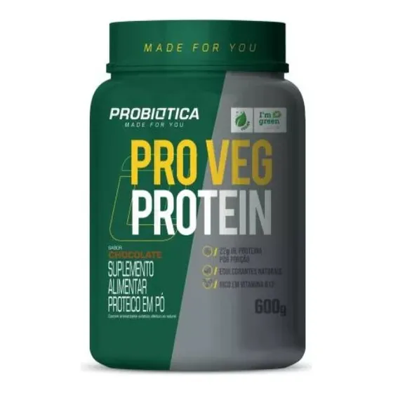 Pro Veg Protein Whey Vegano Isolado Pote 600g - Probiotica