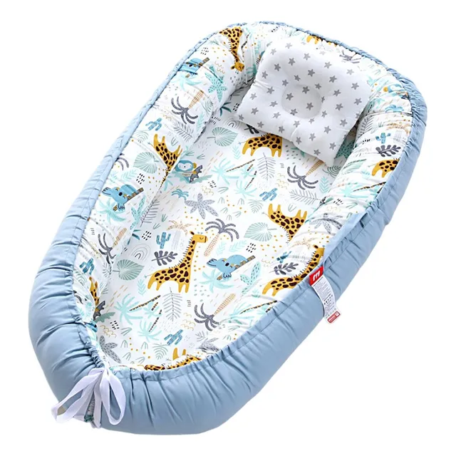 Cama Cojín Nido Colecho De Algodón + Almohada Reforzado Impo