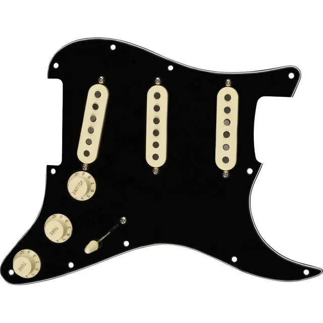 Fender Tex Mex Prewired Stratocaster Pickguard - 3-ply Bl...