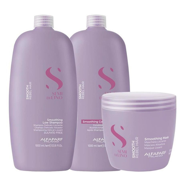 Kit Alfaparf Sdl Smooth Smoothing - Sh + Cond + Másc Kit Alfaparf Sdl Smooth Smoothing - Sh + Cond + Másc