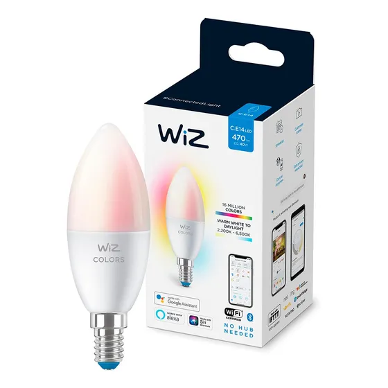 Ampolleta Inteligente Wifi Bluetooth Vela E14 Rgb Philips