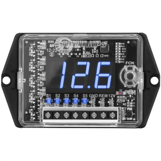 Voltímetro Automotivo Digital Sequenciador Medidor Bateria