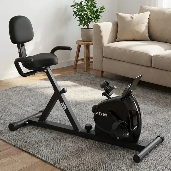 Bicicleta Ergométrica Horizontal Mbx Magnética Cardio Profissional Ajustável