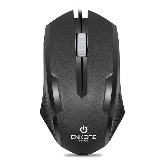 Mouse Optico 1200dpi 3b Negro Enkore Pivot Ekm105