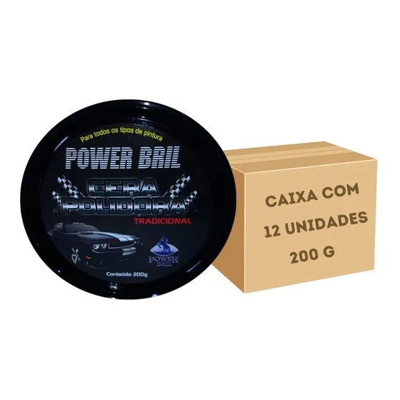 Cera Automotiva Cremosa - Caixa Com 12 Unidades