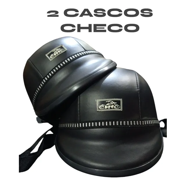Casco Moto Motorizado Checo Forrado Pack 2 Pcs