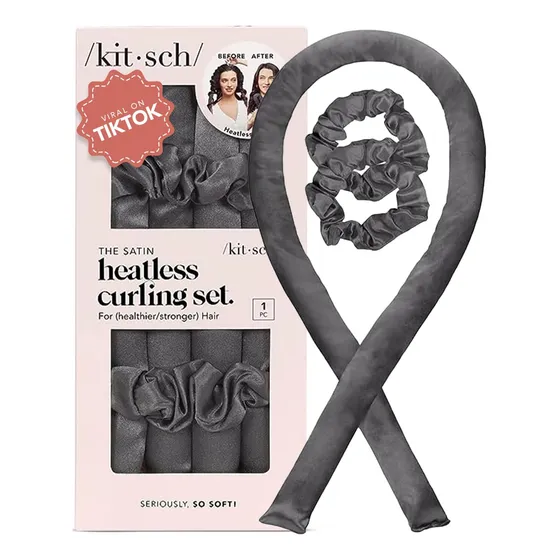 Kit Para Rizos De Satén, No Da Frizz, Para Cabello Negro