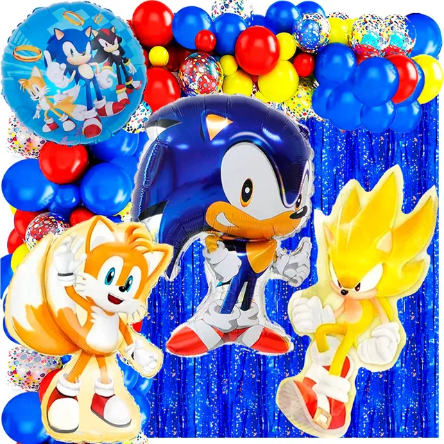 50 Art Globo Sonic Video Juego Decoracion Cotillon Candy Bar