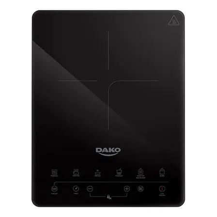 Cooktop de Indução Dako 1 Zona Portátil com 10 Níveis de Potência e 1500W 127 V
