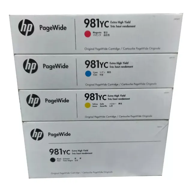 Kit De Cartuchos Hp 981yc Pagewide E55650 E58650 Originales