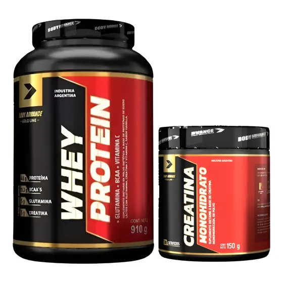 Proteína Whey Protein 910gr + Creatina 150gr Body Advance 