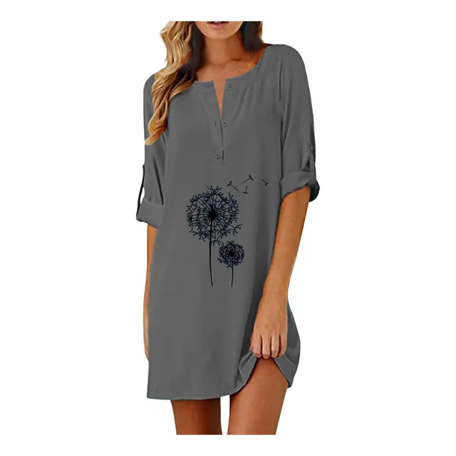 Vestido Nuevo Verano Para Mujer 2022 Suelto Viaje Dobladillo