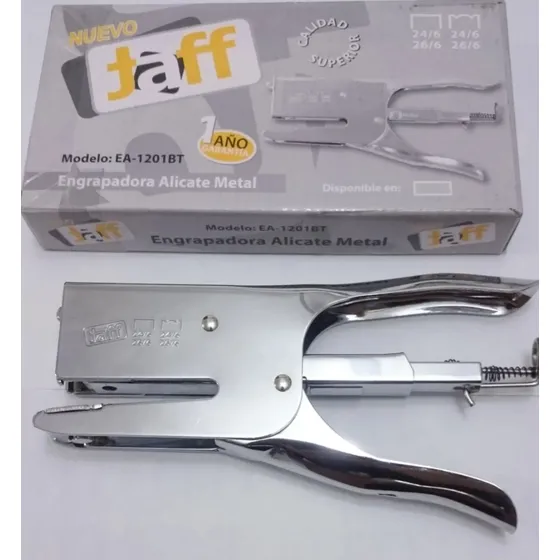 Engrapadora Alicate Grande Metal Taff Grapa Lisa Y Corrugada