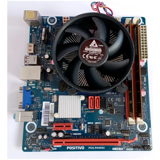 Placa Mãe Positivo Pos-pih81di Cpu Intel Core I3-4130 6gb Azul