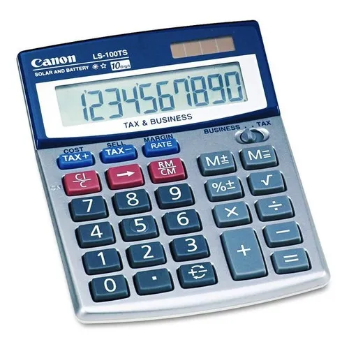 Calculadora 10 Dígitos Canon 5936a028 Ls100ts Color Negro
