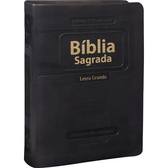 Bíblia Sagrada ARA, Letra Grande, Tamanho Médio, Capa Couro Sintético...