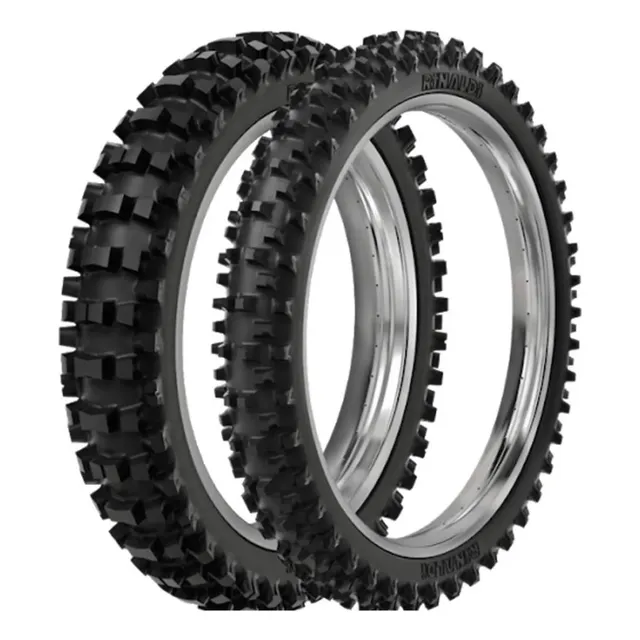 Par Pneu 90/90-21 + 120/80-19 Sr 39 Crf 250f R230 Klx 110r