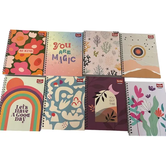 Cuaderno Grande Argollado Rayado Pasta Dura 80 Hojas