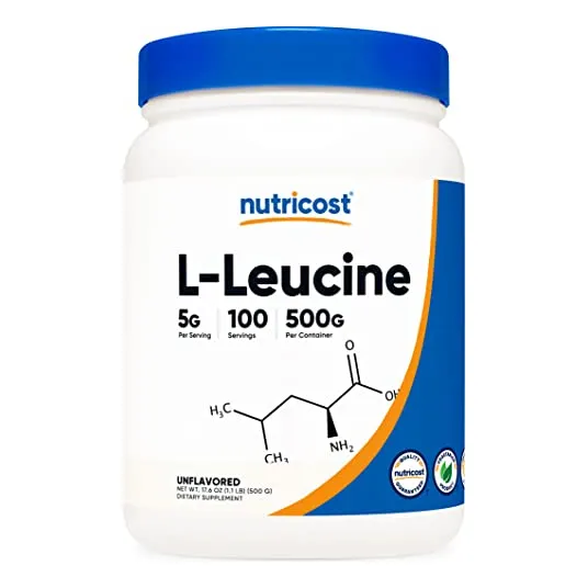 Suplemento Nutricost De L-leucina Pura En Polvo, 500 G