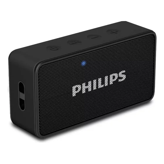 Parlante Portatil Bt Philips Bt60 Microfono 3w 6h Aux Fm Mp3