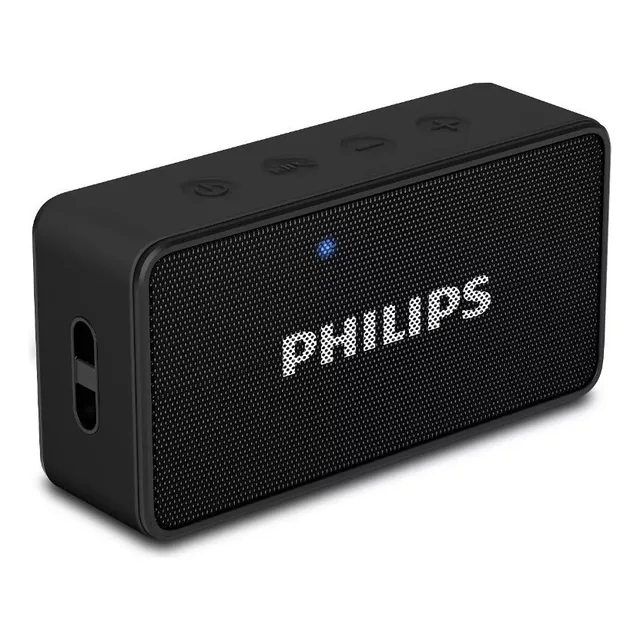 Parlante Portatil Bt Philips Bt60 Microfono 3w 6h Aux Fm Mp3