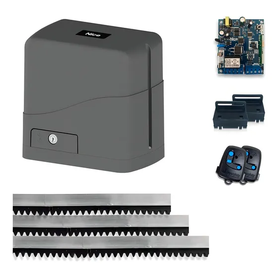 Kit Motor De Portão Deslizante Residencial Peccinin Fan 1/4 Voltagem 127v