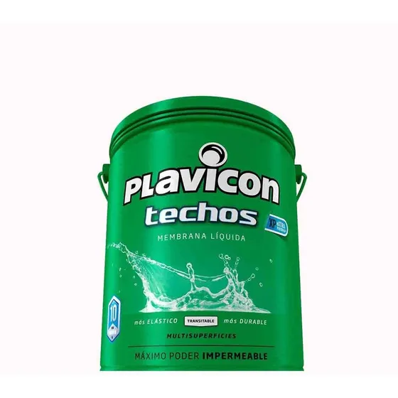 Membrana Liquida Techos Multisuperficies 5 Kg Plavicon Color Gris