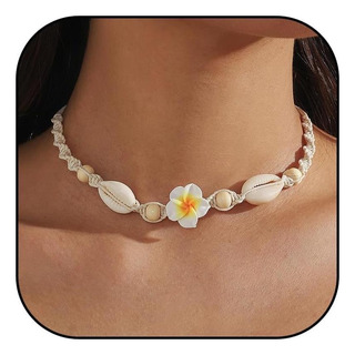 Collar De Concha Huasai Para Mujer, Collar De Concha Blanca Collar De Concha Huasai Para Mujer, Collar De Concha Blanca