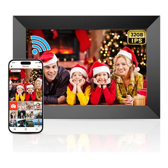 Porta Retrato Digital Inteligente Wifi 10.1 Com 32gb Memoria