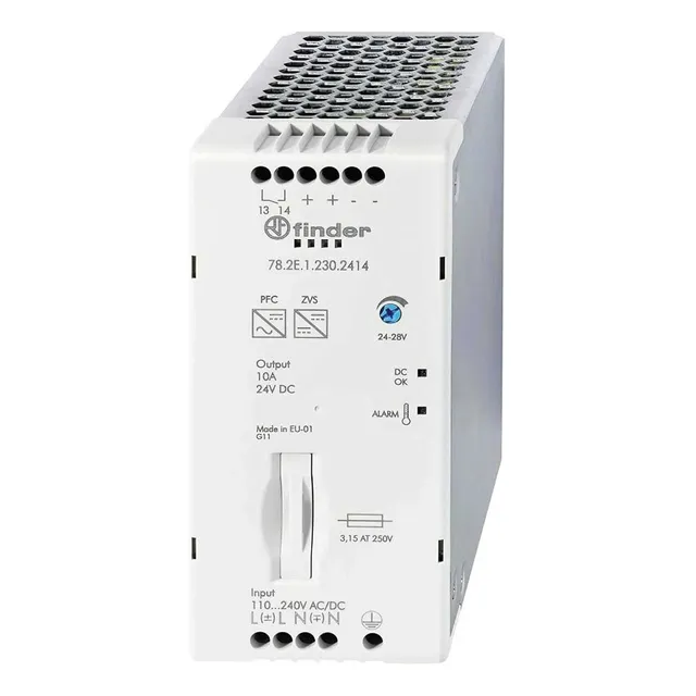Fuente Conmutada Riel 24 V Dc 10a 240w Finder 782e12302414