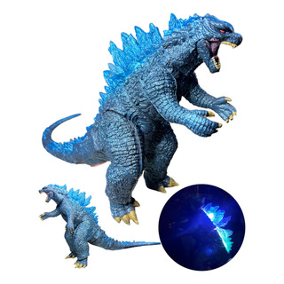 Godzilla Articulado Con Sonido Real 45 Cm Largo Azul Godzilla Articulado Con Sonido Real 45 Cm Largo Azul