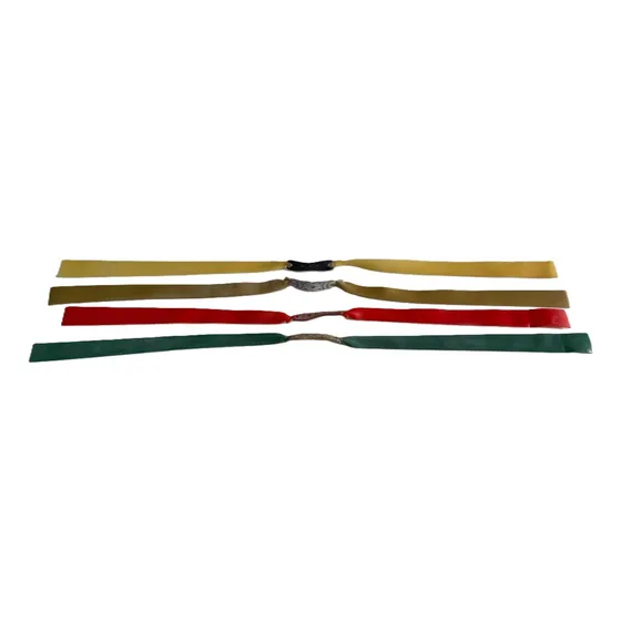 Kit 4 Elasticos Flat P Estilingue Atiradeira Baladeira Funda