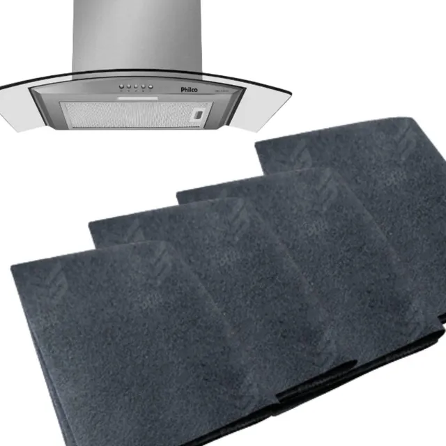 4 Filtros Mantas P/ Coifa Depurador Exaustor Todas Marcas