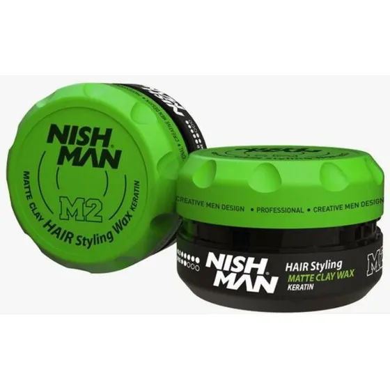  Cera Para Peinar Nishman  Arcilla Mate De Keratina M2