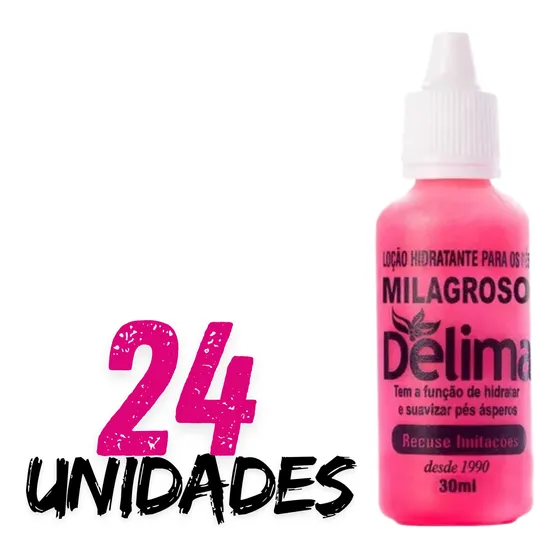 Kit Milagroso Delima Loção Para Tratar Rachaduras Nos Pés 